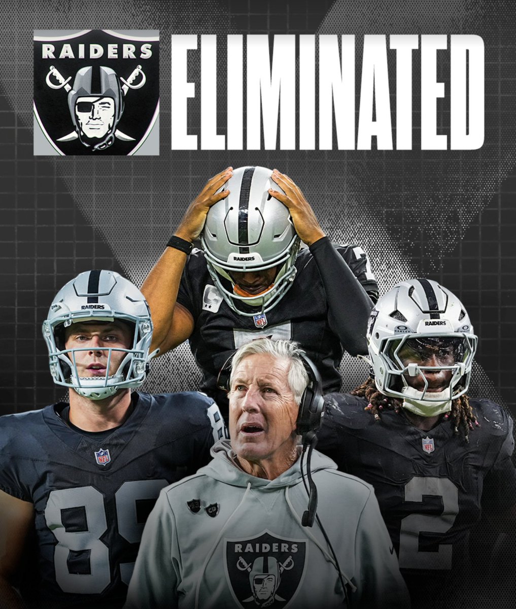 The Raiders have been eliminated from playoff contention