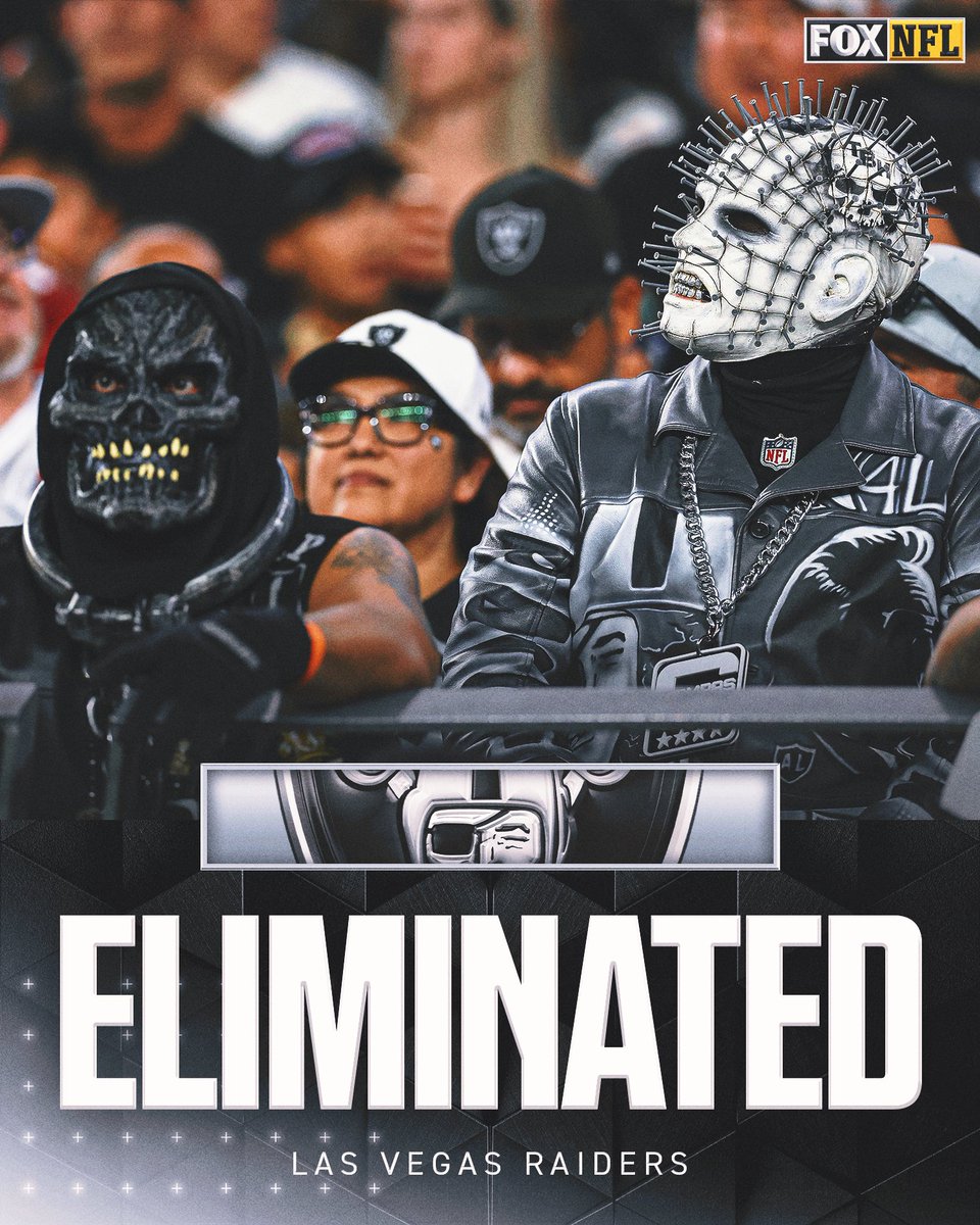 The Las Vegas Raiders have been eliminated from playoff contention.