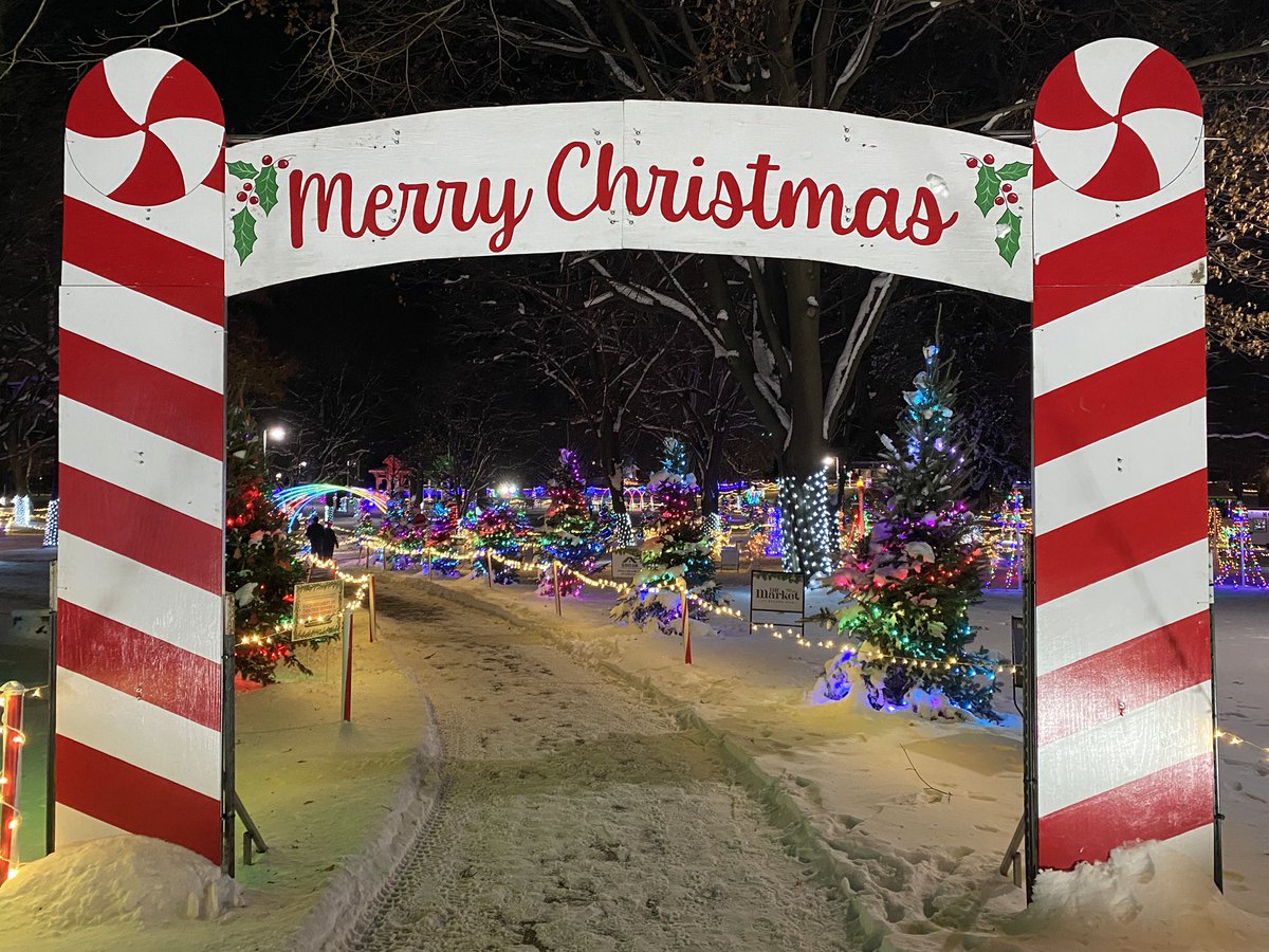 The Beaver Dam Rotary Lights at Swan Park are even more beautiful with the freshly fallen snow! A true winter wonderland!