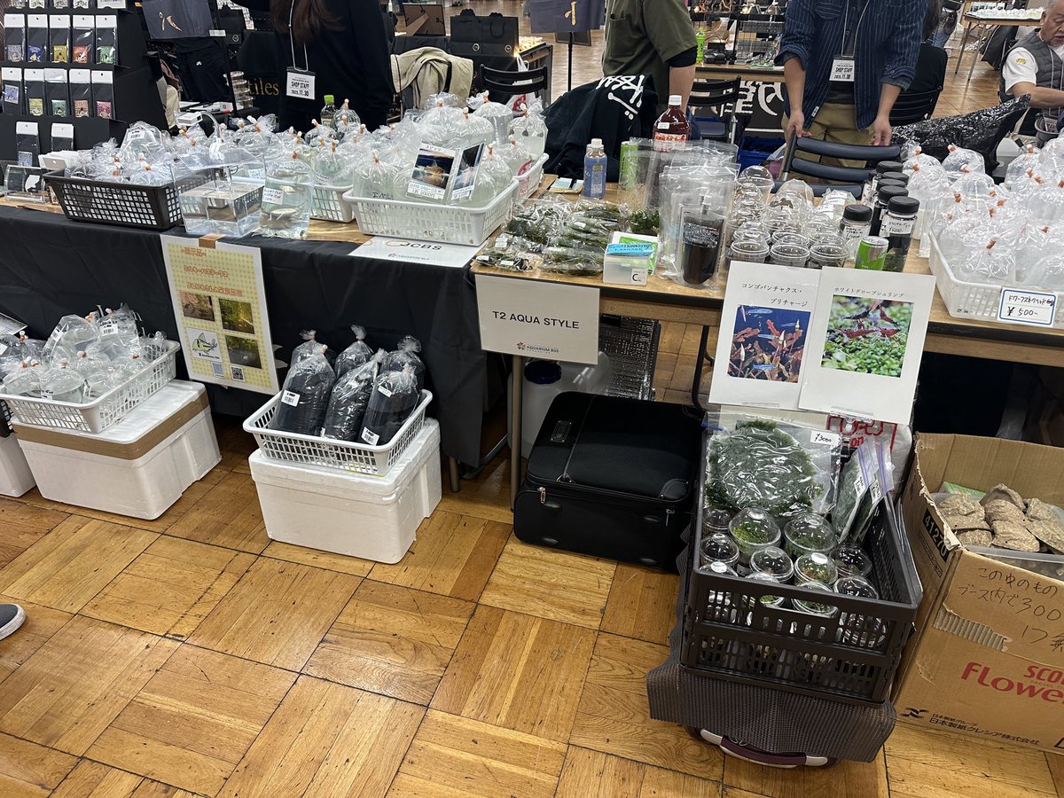昨日のアクアリウムバス、無事に終了しました！今までで一番多くの方に来店いただき、本当に嬉しかったです。ご来場の皆さま、共同出店の皆さま、協力してくださった方々に心から感謝します。また次回もよろしくお願いします！