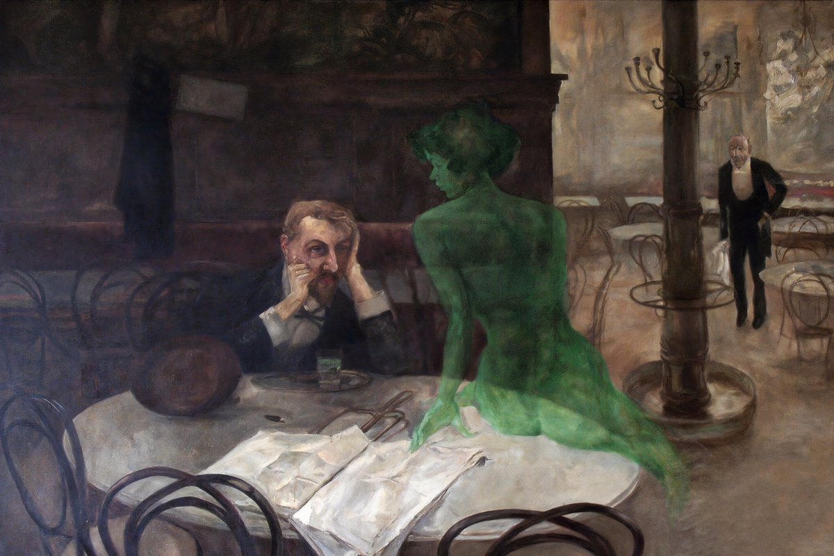 Viktor Oliva, The Absinthe Drinker, 1903