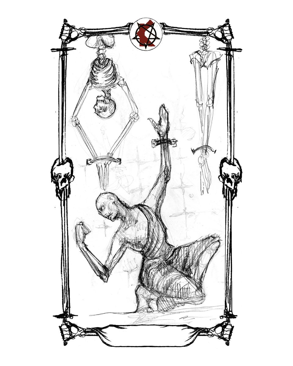 From the Vaults: 2021 - Micah Ulrich x Kreator, The Prisoner and The Executioner. Sketches and final art. Loved this collab.