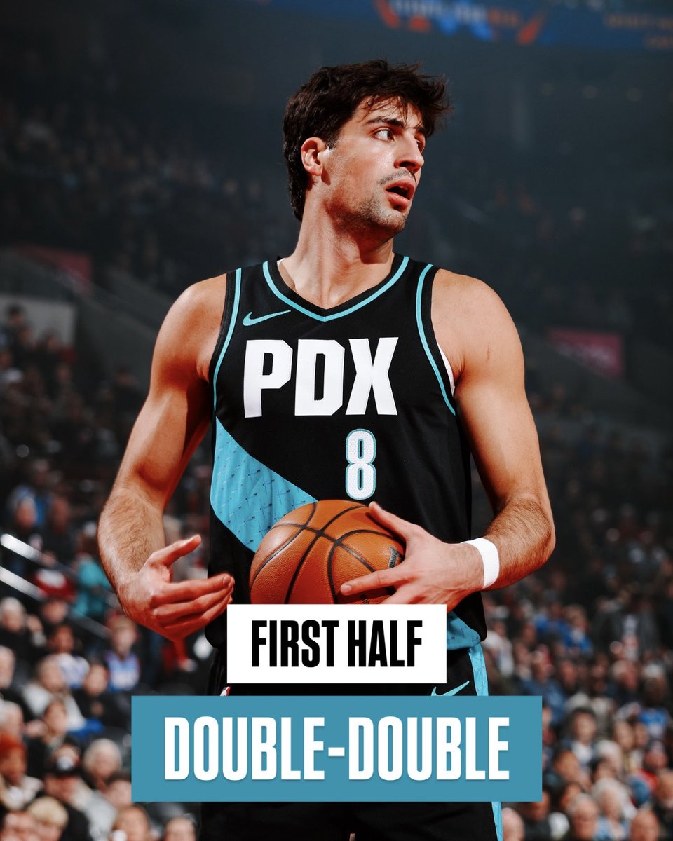 11 POINTS. 12 REBOUNDS.
Just another night at the office for Deni 👀