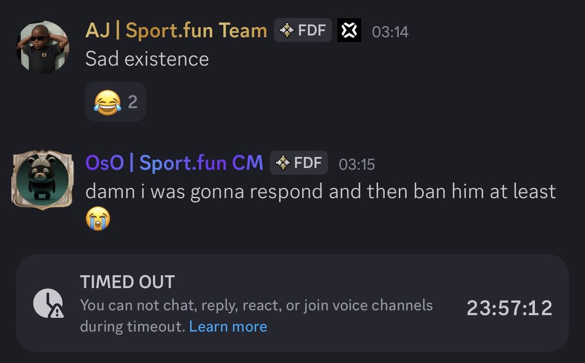 walsxbt's tweet image. I tried being bullish on @footballdotfun but recently the team has been absolutely nuking on any user with real feedback

They muted me and @GarrettLorman for speaking up calling us losers, telling me about my sad existence and how I should sell it all

I will. Big tweet coming