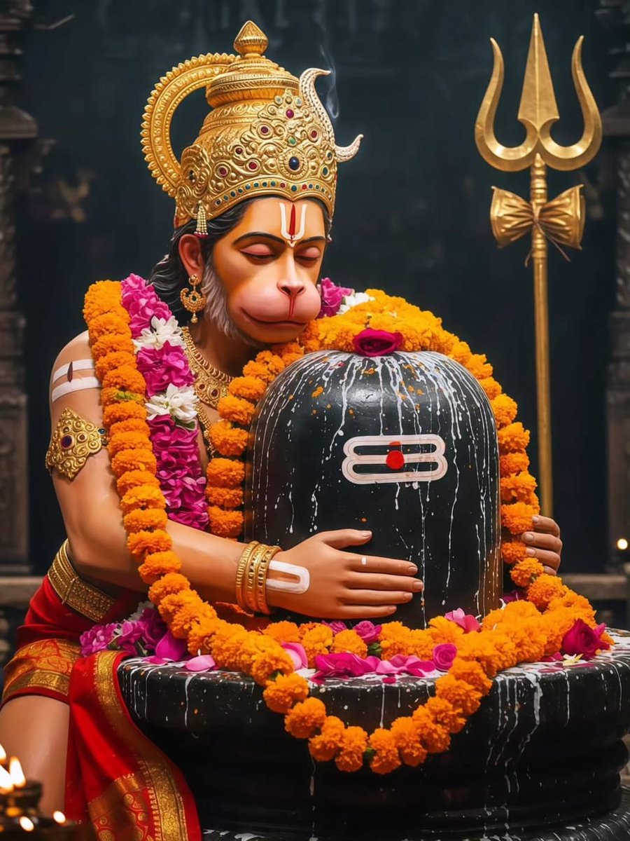 त्रिशूल, डमरू और रुद्राक्ष के साथ विराजमान महादेव भक्तों के हर दुःख, हर भय और हर बाधा का नाश करते हैं। ॐ नमः शिवाय — शिव की भक्ति से जीवन में शक्ति, शांति और सद्बुद्धि अवश्य प्राप्त होती है। 

ॐ नमः शिवाय !!
हर हर महादेव जय श्री हनुमान बालाजी सरकार!!