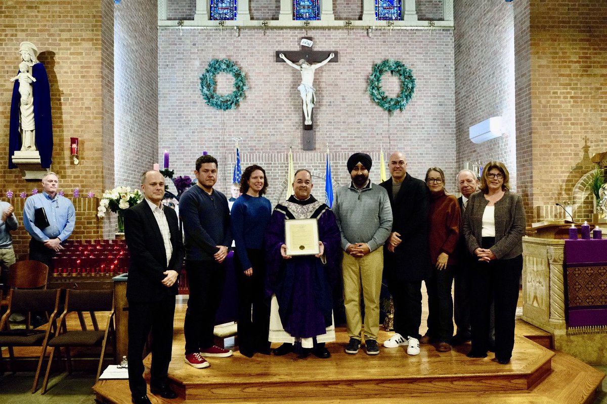 jerrylore's tweet image. Today Mayor @RaviBhalla &amp;amp; the @CityofHoboken City Council presented a proclamation to Rev. Monsignor Michael A. Andreano thanking for the many decades of service. Thank you for everything you've done for this #Hoboken community and we hope for you to have a wonderful retirement.