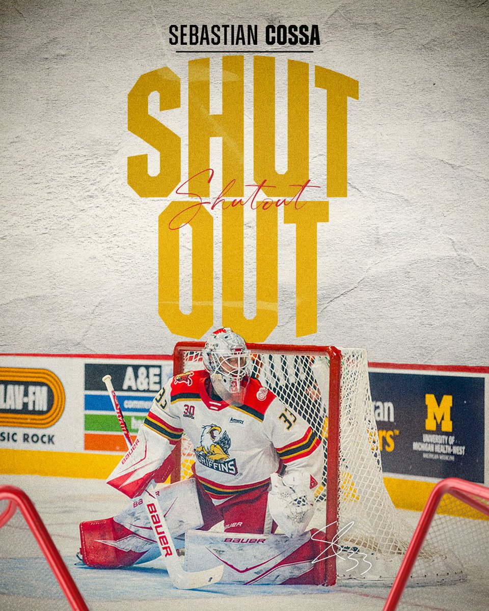 griffinshockey's tweet photo. Seabass with the Shutout ‼️ https://t.co/hMnIeccEt4