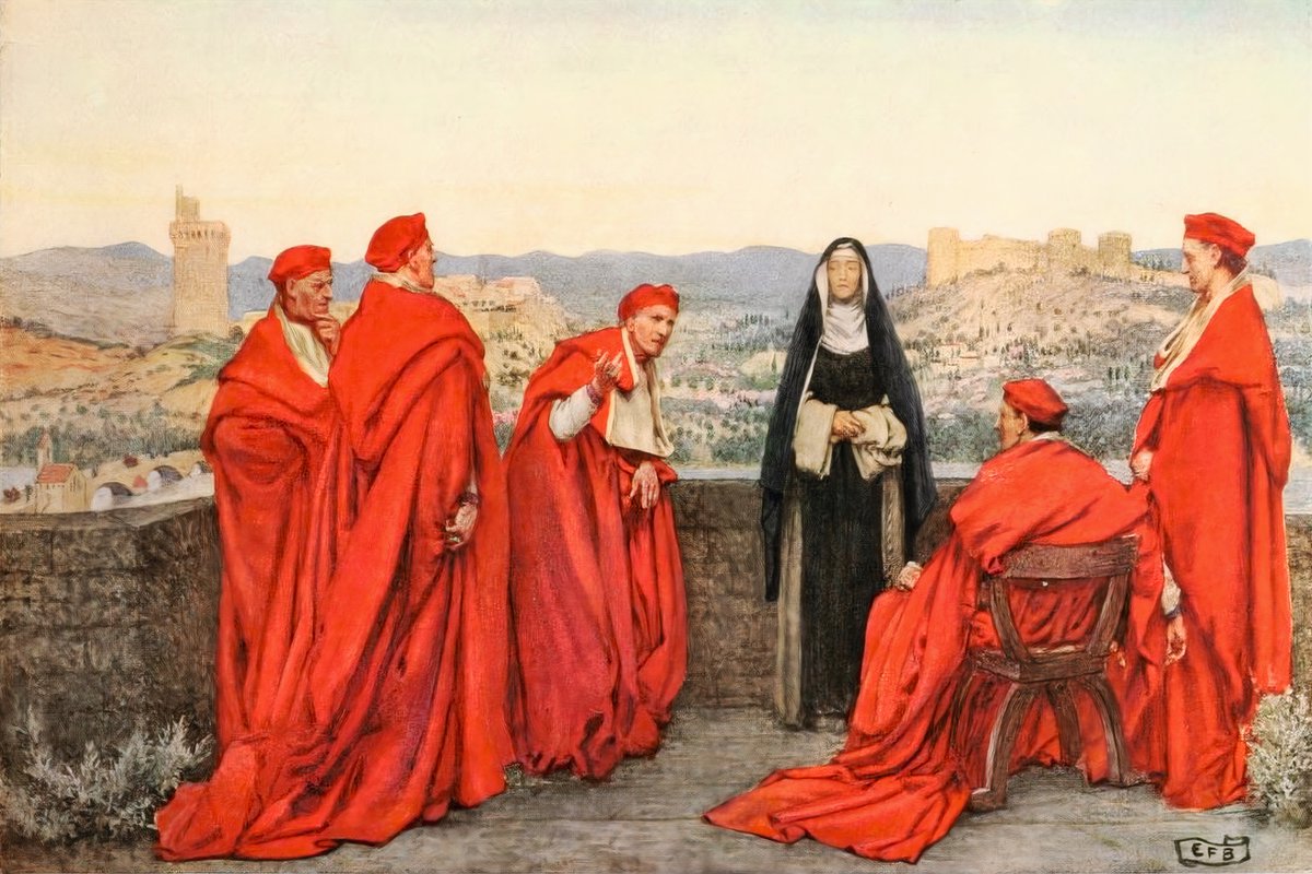 St. Catherine of Siena by Eleanor Fortescue Brickdale, 1919