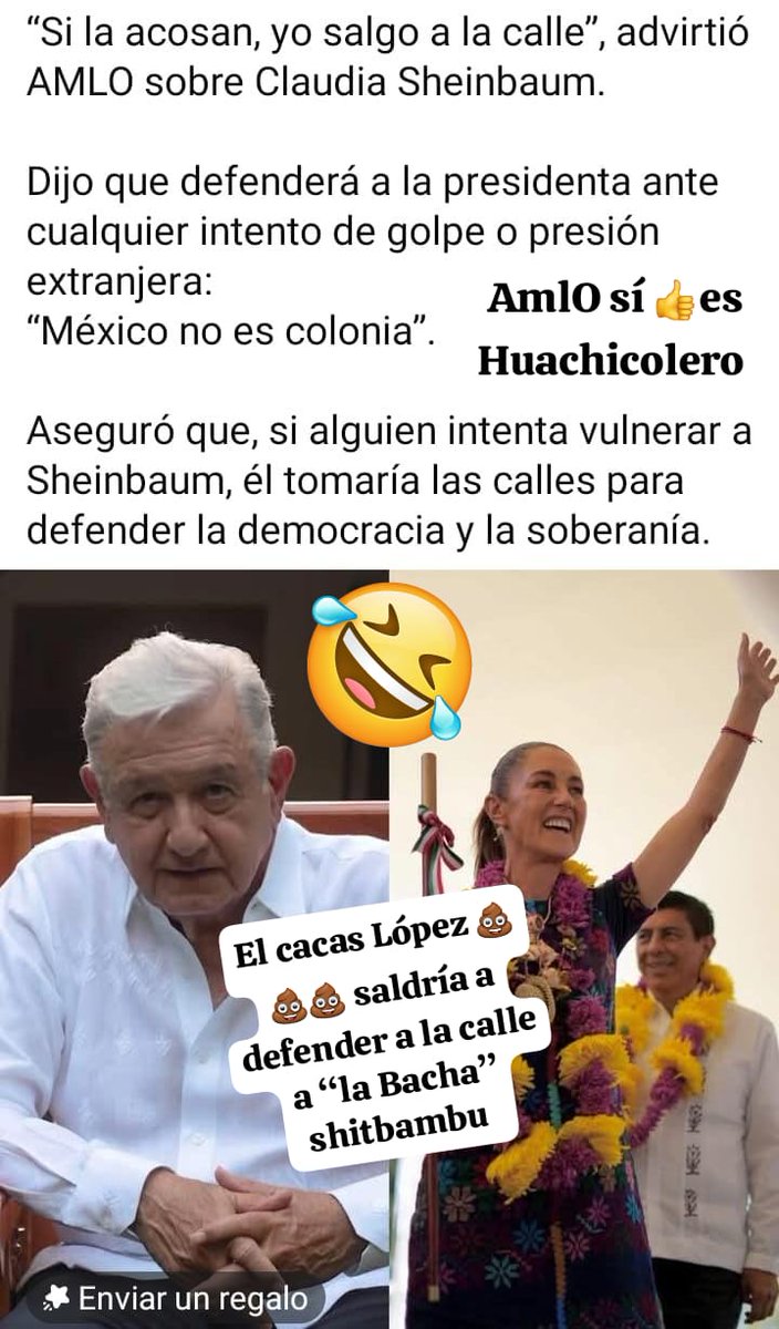 <a href="/AdrianaVeterin/">Adriana Martinez</a> estos presidentuchos de izquierda no quieren intervención de EUA 🇺🇲 y prefieren decirle invasión con tal de escondería a sus narcos terroristas carteles en México 🇲🇽