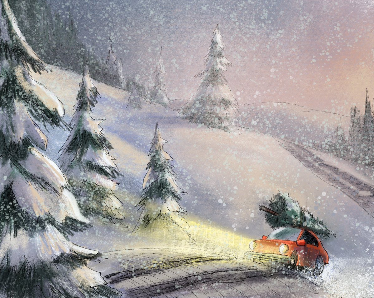 jendoehring's tweet image. I picked my Christmas tree! 😍 

#kidlit #kidlitart #christmas #illustrator