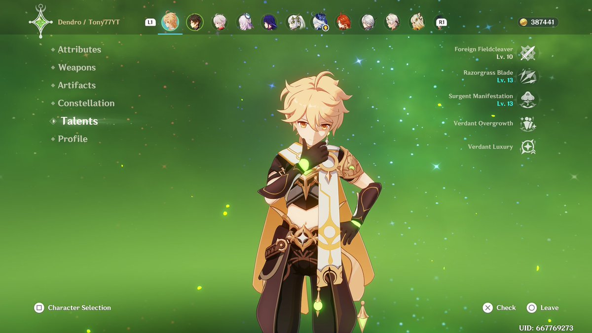 allmightytonyYT's tweet image. Only one Element remains(Anemo-Dendro)
#GenshinImpact 
#Aether