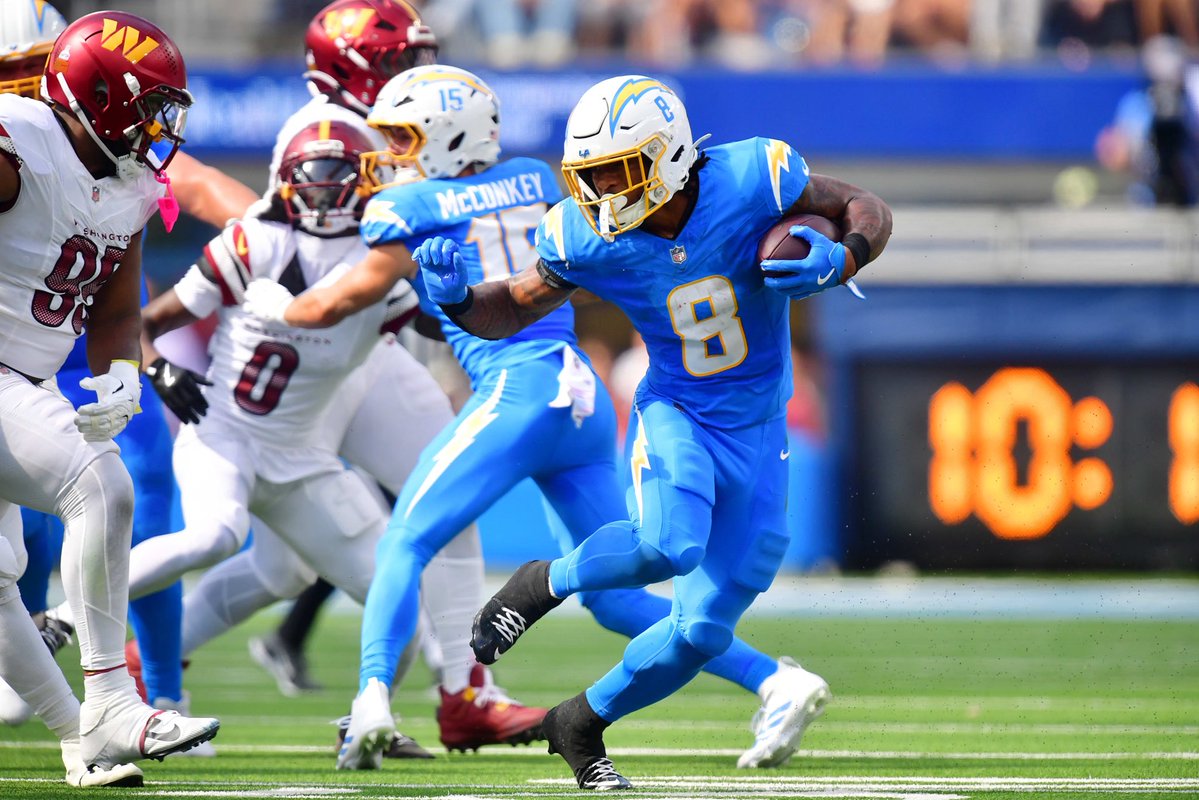 DiBonaNFL's tweet image. Chargers RBs had 36 carries for 180 rushing yards and two rushing touchdowns against the Raiders in Week 13.

Los Angeles could also activate rookie RB Omarion Hampton ahead of next week’s game.

Philadelphia’s run defense will certainly be put to the test once again in Week 14.