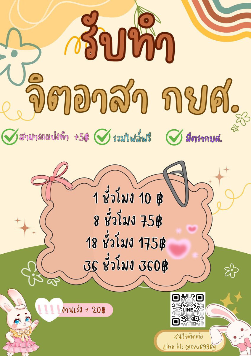 Review + ส่งงาน ให้ลูกค้าที่น่ารักทุกท่านงับ🌷🌟(53)    

🎀รับทำจิตอาสา กยศ  Set e-leaning 
สนใจติดต่อ :  lin.ee/wm9Bb5m

#จิตอาสาออนไลน์ #กยศ #กยศออนไลน์ #จิตอาสา #จิตอาสากยศ #รับทำกยศ #รับทําการบ้าน #setelearning #รับทำจิตอาสา #reviewmajoy