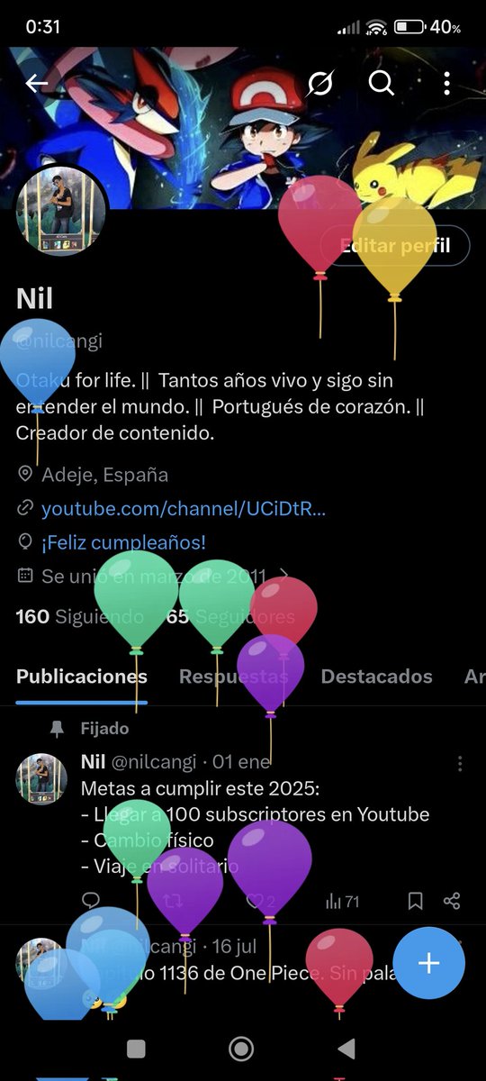 nilcangi's tweet photo. Tengo globitos en el perfil! 😎 https://t.co/kkBmbnP4NI