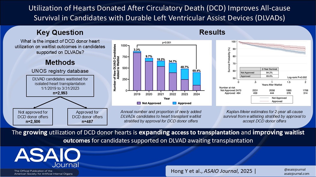 UPMC_CTSurgery's tweet photo. Growing use of #DCD donor hearts ⬆️ access to #transplantation, improves waitlist outcomes for candidates supported on durable LVADs awaiting transplant
🔗: https://t.co/M1R1WIESUp
@asaiojournal @Yeahwa_Hong @AnderDork
@GavHick @DavidKaczoro @PittSurgery @PittCardiology @cmu_bme https://t.co/asS3lf4I7S
