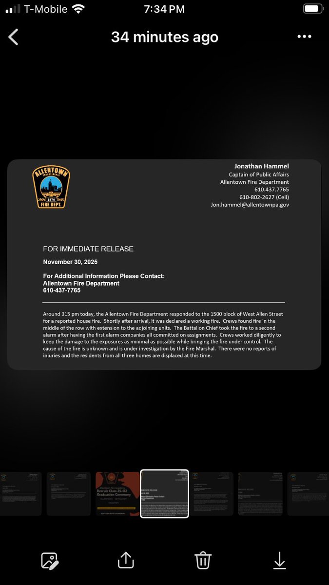 Allentown Fire Department tweet media