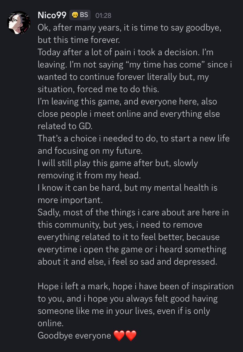 Take care of you guys
Goodbye everyone ❤️