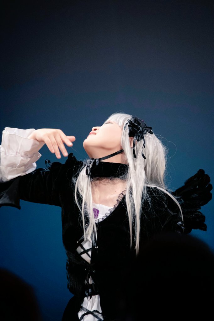 YukineNiconico's tweet photo. 【ステショ】
笑顔と苦しみ。

お写真:百雪(@MomoYuki_cos)さん

この時の動画が本日投稿予定です！
#なすパフォ https://t.co/Ar8b0KwJGw