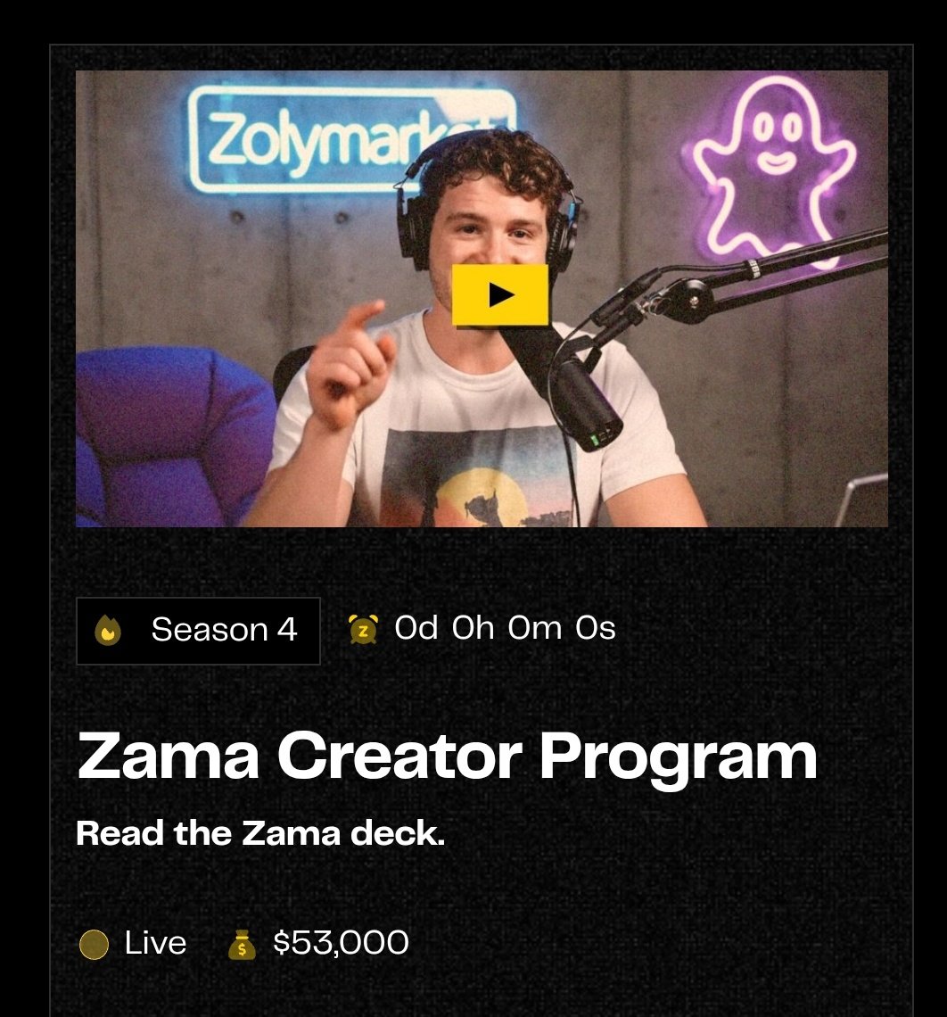 uzzal274's tweet image. GM fam 

Finally @zama season 4 End,
Are you bullish on $ZAMA?

#ZamaCreatorProgram