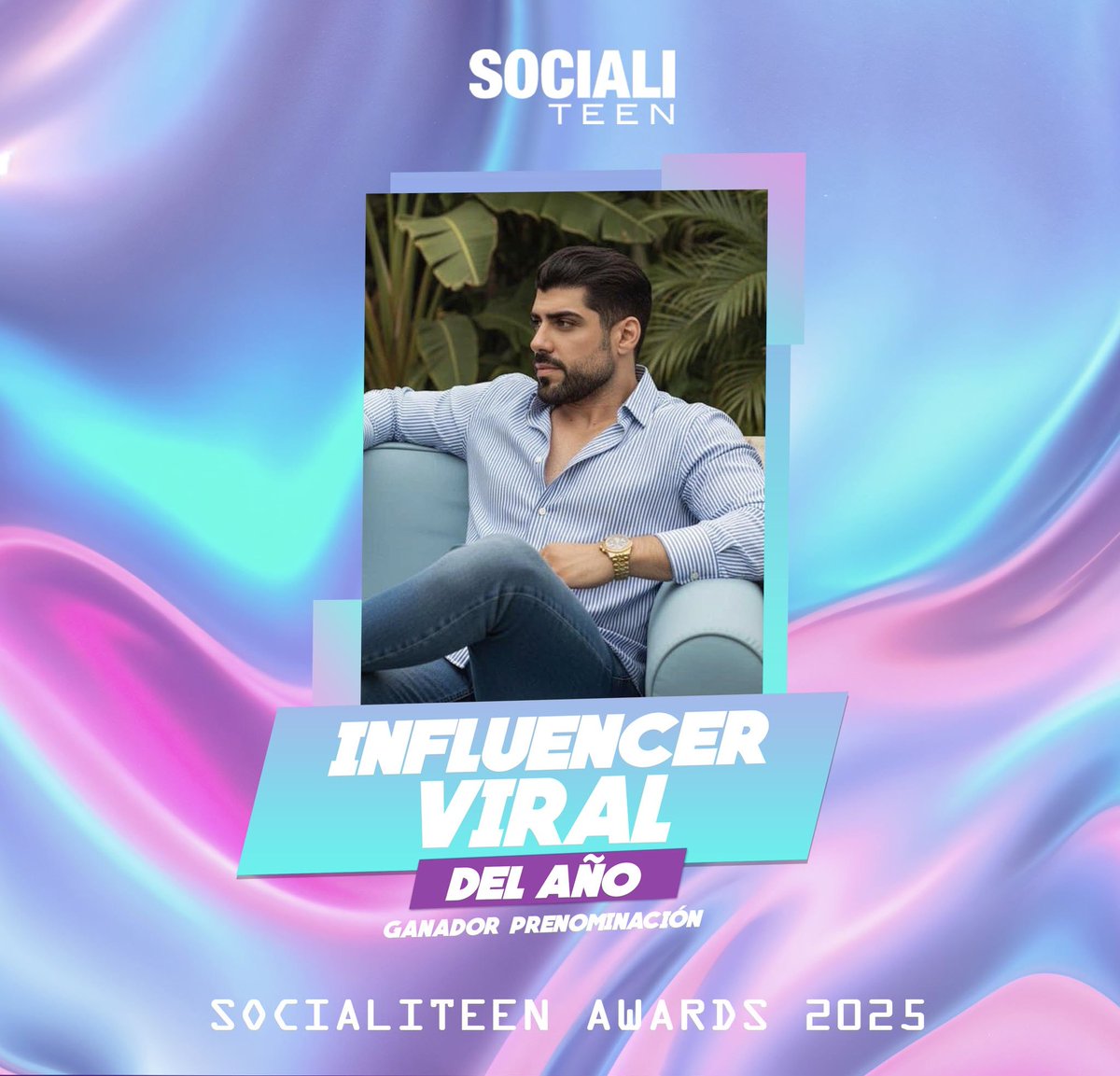sociali_teen's tweet photo. Te presentamos al ganador de las pre nominaciones de los Socialiteen Awards 2025,  en la categoría “Influencer Viral del Año”Masad Altamimi ¡Muchas felicidades! 

No te pierdas este 7 de Diciembre el inicio de las votaciones finales en https://t.co/bhhKyVSNNo #socialiteen https://t.co/rQpafjVQiB
