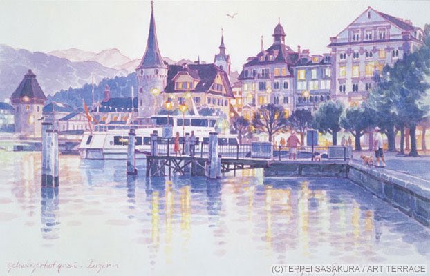 笹倉鉄平 Teppei Sasakura 『ルツェルン夕景〜At the Lakefront in