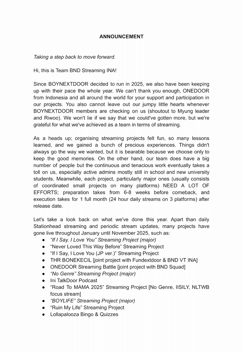 BND STREAMING INA tweet media