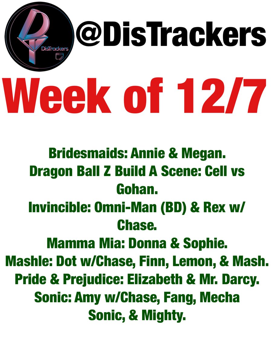 DisTrackers's tweet image. Here are the expected mainline Funko releases for next week! Are you ready?
.
#DragonBallZ #Invincible #Sonic #Funko #FunkoPop #Collectibles #Collectible #FunkoPops #Toy #Toys #DisTrackers