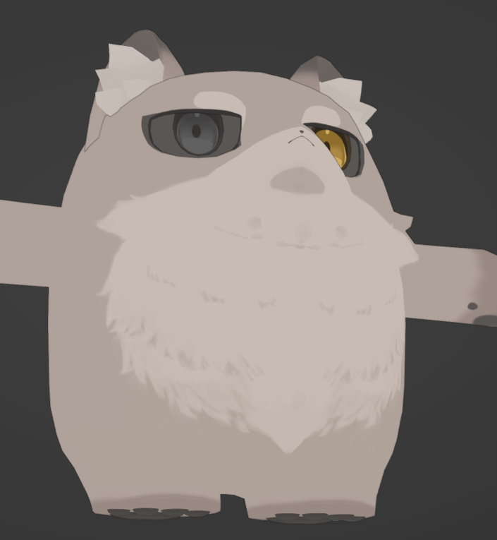 狼くん制作中🐺 #blender #3DCG