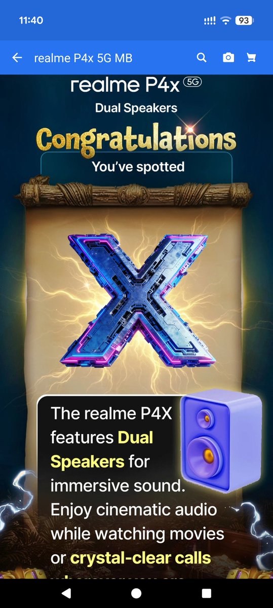 Oomph_Factor's tweet image. Spotted day-4 X. #realmeP4x @realmeIndia