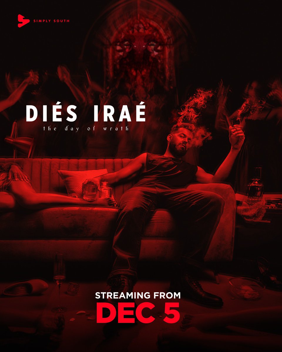 Sense it? Feel it? Now, face it.

#DiesIrae streams on Simply South from December 5, worldwide (excluding India).

<a href="/impranavlal/">Pranav Mohanlal</a> | <a href="/rahul_madking/">Rahul Sadasivan</a> | <a href="/chakdyn/">Chakravarthy Ramachandra</a> | <a href="/sash041075/">Sash</a> | <a href="/allnightshifts/">Night Shift Studios LLP</a> | @studiosynot | #DiesIraeOnSimplySouth | #SayNOtoPiracy | #IdhuVeraLevelEntertainment