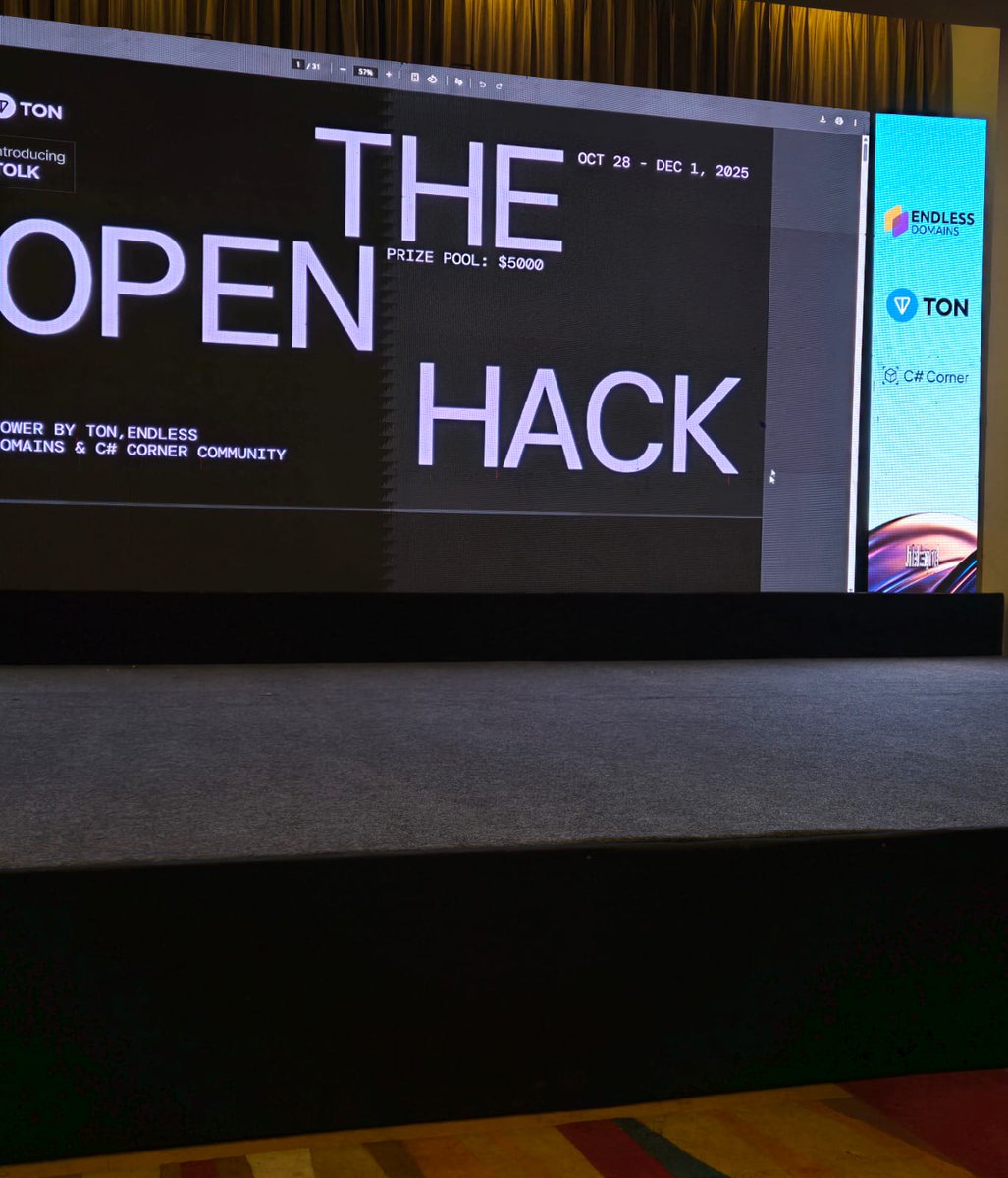 CsharpCorner's tweet image. Everything is set for the grand finale of The Open Hack by @ton_blockchain.

Are you ready to experience the best of innovation and talent?

#TheOpenHack #TON #CSharpCorner $SHARP $TON #Innovation #Builders #Hackathon
