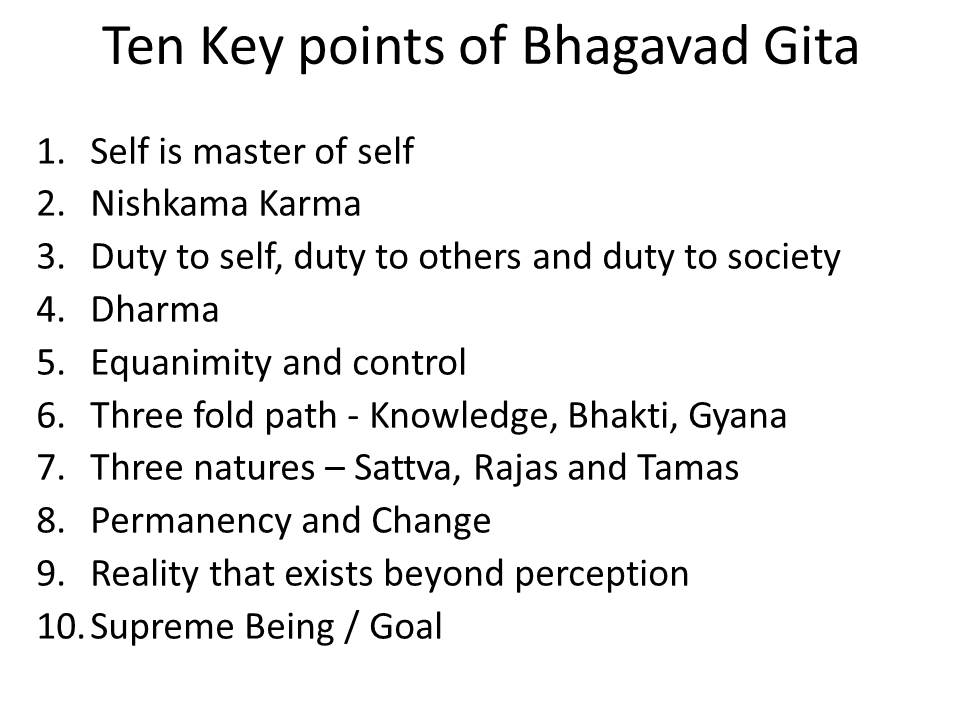 DPrasanthNair's tweet image. On #GitaJayanti ten key learnings of Bhagavad Gita