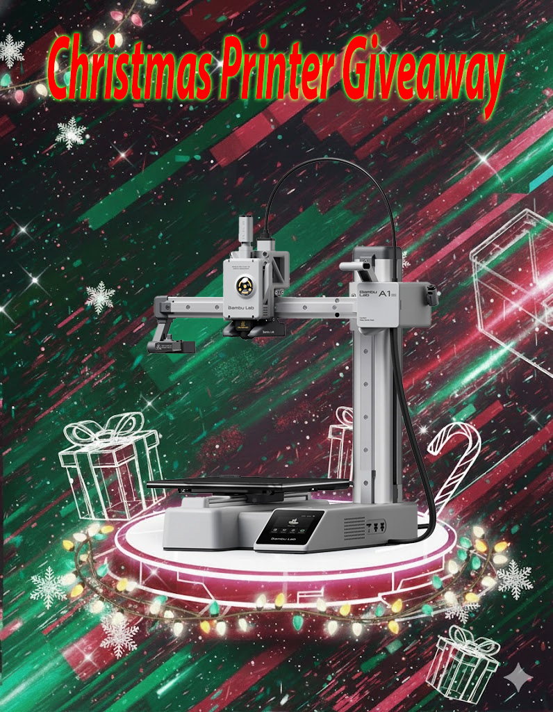 🎄 CHRISTMAS 3D PRINTER GIVEAWAY! 🎄
Win a Bambu Lab A1 Mini 3D Printer this holiday season!
✅ Watch 50+ hrs on <a href="/ScufflesTV/">ScufflesTV</a>
✅ Follow @3DCustomPros &amp; join Discord
✅ Subs get 10 BONUS entries!

Enter now ➡️ scufflestv.com/current-giveaw…
#3DPrinterGiveaway #ChristmasGiveaway #BambuLab