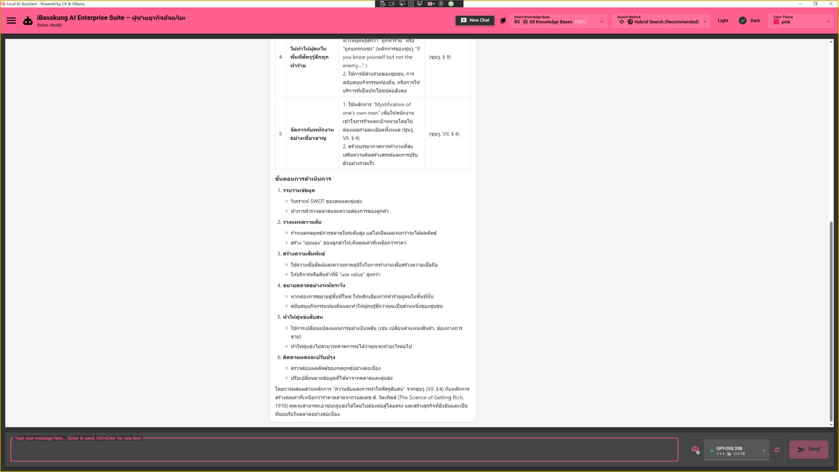 IBasskung's tweet image. 🚀 ยกระดับองค์กรด้วย Ultimate Private AI — เลือกสมอง AI ที่เหมาะกับงานของคุณได้! 🌐 Transform your enterprise with Ultimate Private AI — now you choose the brain behind every decision! 
facebook.com/CodeAMinute/po… 

#UltimatePrivateAI #AgenticRAG #LocalAI #EnterpriseAI #iBasskungAI