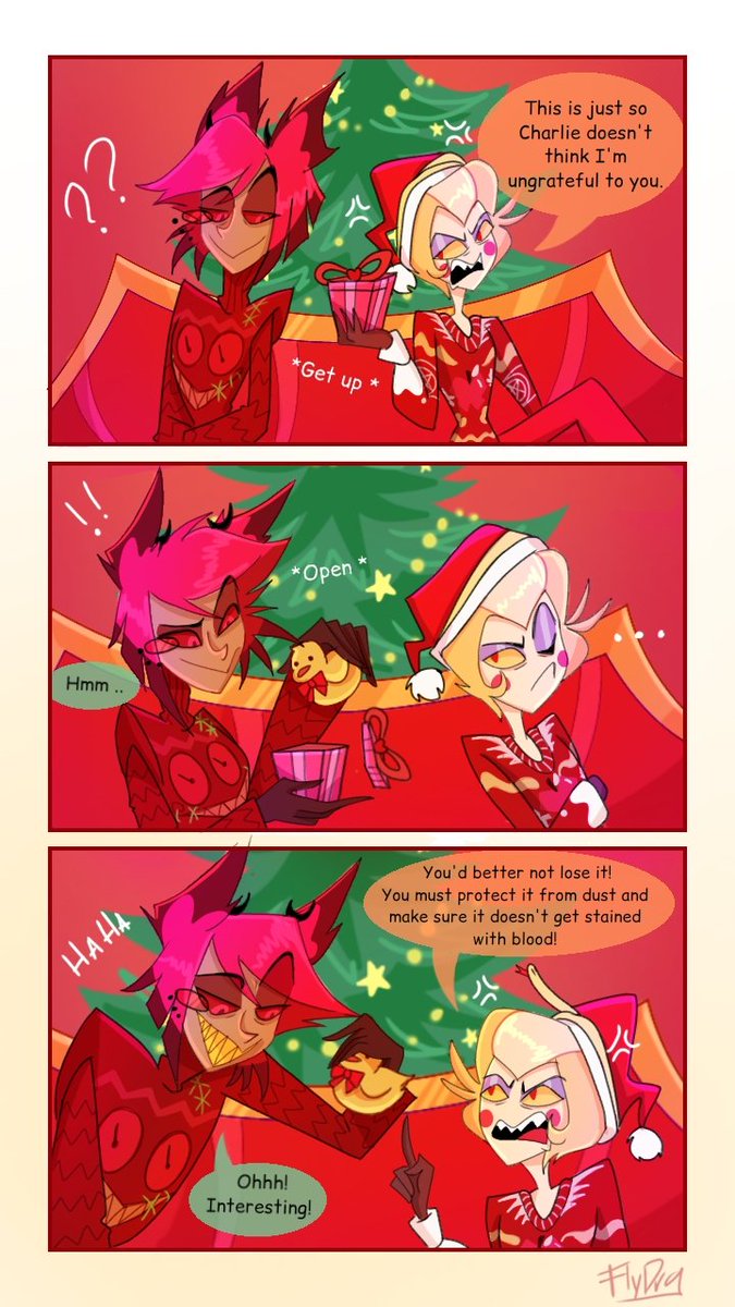 Flay_dragon06's tweet image. December is magical! 
#radioapple #hazbinhotel #hazbinhotelseason2 #Christmas