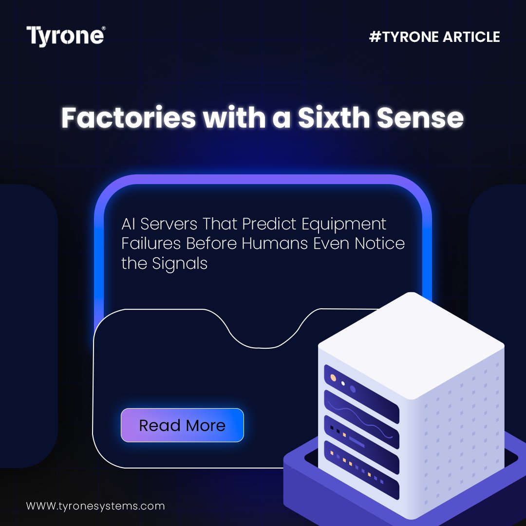 TyroneSystems's tweet image. ‌Factories now have a sixth sense, AI that spots failures before humans even notice. AI-driven predictive maintenance is changing the game. Dive into our article: tinyurl.com/2rwxezfn
.
.
#NetwebTyrone #PredictiveMaintenance #SmartFactories #FutureOfTech #InnovationLeadership
