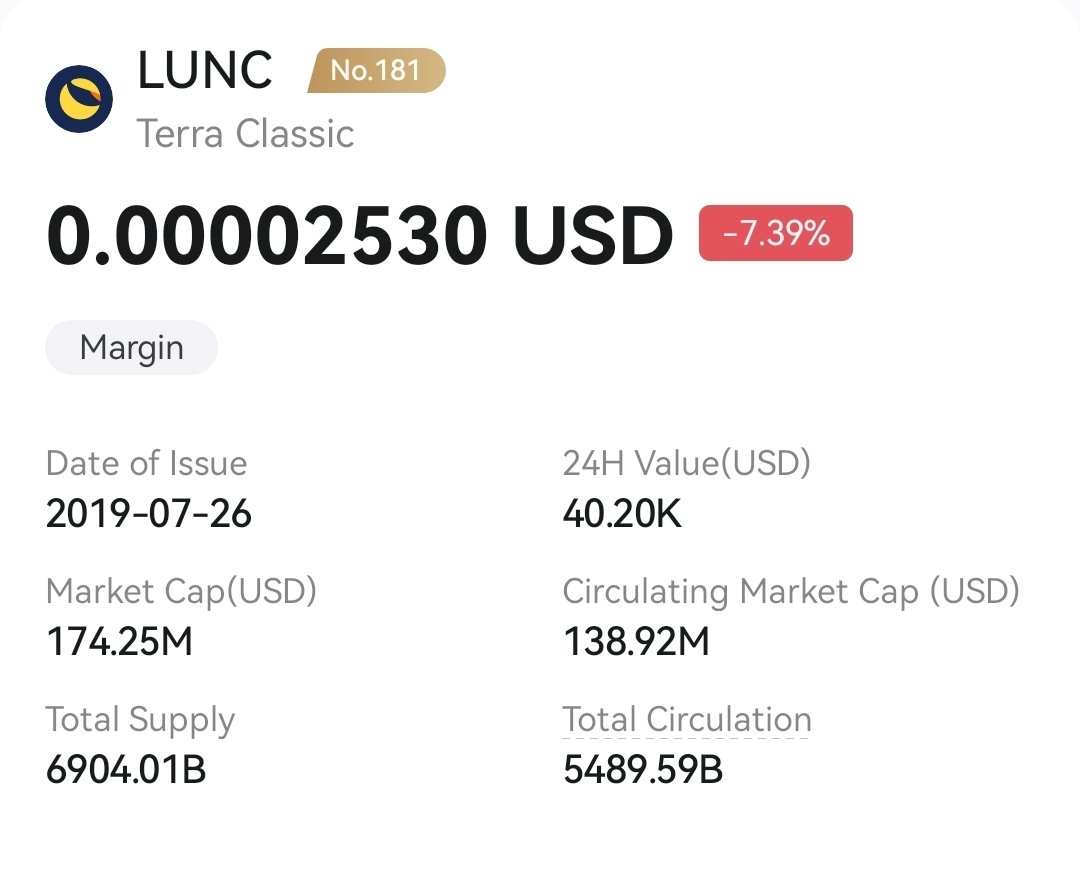 LUNC coin