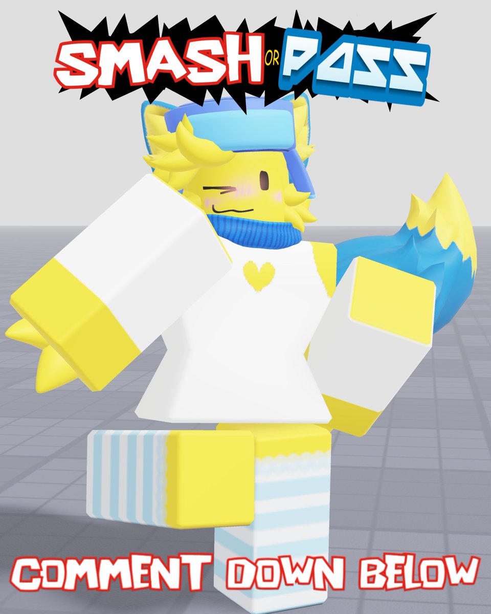 Gogoorp's tweet image. Smash or Pass: ROBLOX Edition – The Grand Finale
Day 30: Neko
#ROBLOX #robloxfanart #robloxoc #oc #gogoorp #neko #furry #furryartwork #smashorpass #Smashorpassrobloxedition