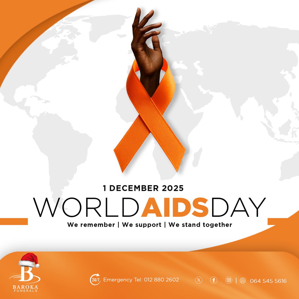 Baroka__'s tweet photo. Today we honour those we have lost, support those living with HIV, and stand with families affected.

Let’s continue raising awareness, fighting stigma, and promoting compassion in our communities.
❤️ 

#WorldAIDSDay #SupportAndRemember #BarokaCares https://t.co/FBahJKPVBQ