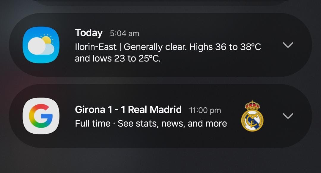 GM guys.

I just want you to know that Ilorin will be generally clear today.
#FCB