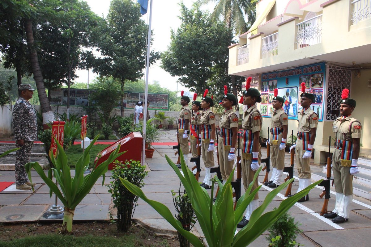 nccgpkur1's tweet photo. A Special Sainik Sammelan was org with all ranks wherein DDG shared the way ahead and  appreciated the outstanding work of the Group and the cadets. https://t.co/4m86n5PY7R
