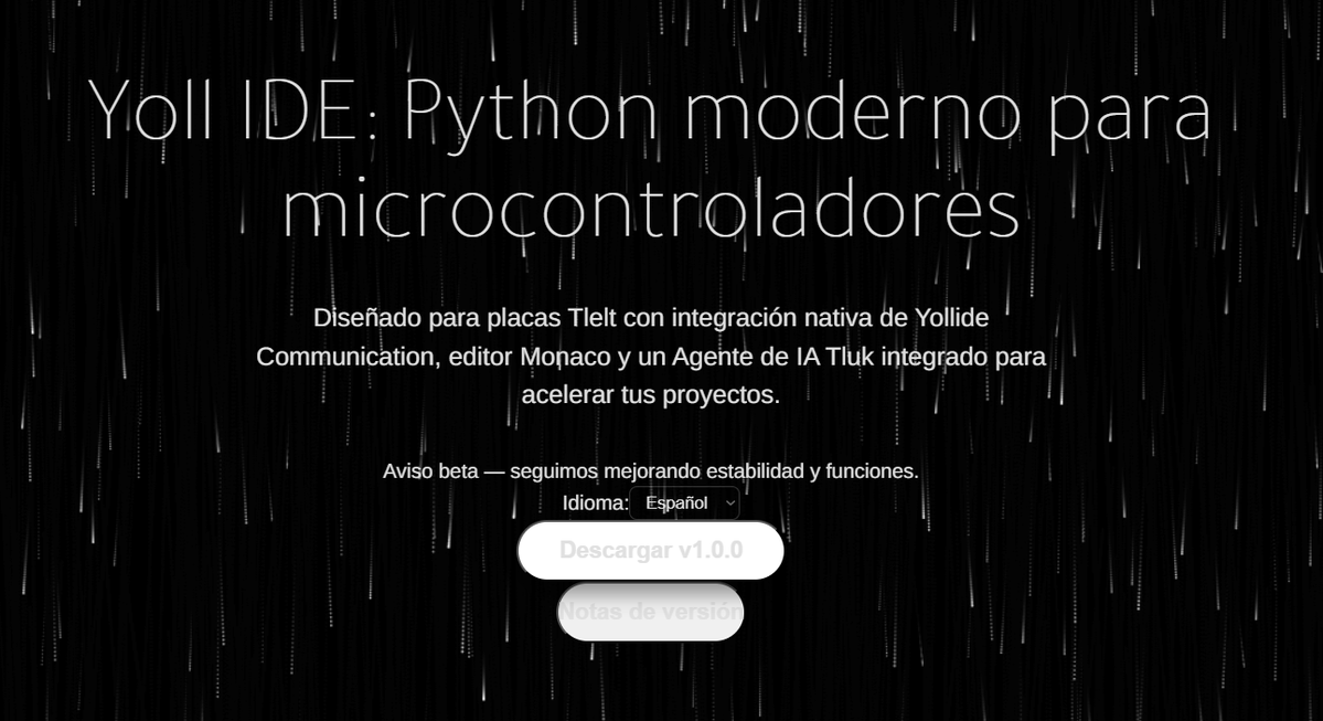 CtYoll's tweet image. Yoll IDE! The first modern IDE built exclusively for microcontrollers &amp;amp; Tielt boards Native Python + built-in AI agent (Tlúk) + Communication + using Monaco editor.
Free beta →  yoll.site/#documentation… 
#micropython #esp32 #Tielt
