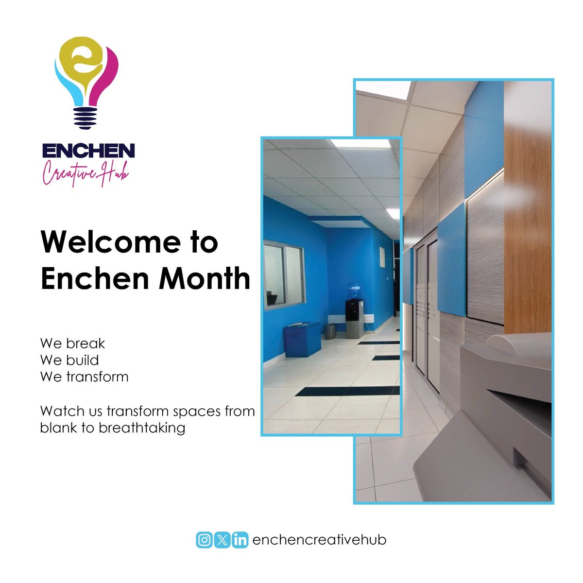 EnchenCreatives's tweet photo. Hello December 🌟

This month, Enchen Creative Hub brings you more bold builds, clean finishes, and thoughtful designs.
#EnchenCreativeHub #InteriorDesign https://t.co/5vNgjYvG8a