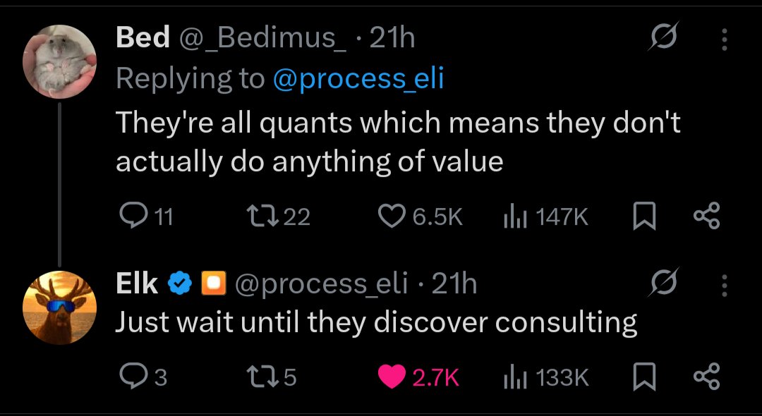 "They hate us because they can't deliver actionable insights"

My slides stare back at me
"You still haven't completed me. And your tweets aren't funny."

A small sob escapes me. I crumple onto my desk, and throw my mouse across the room. I don't need it for excel anyway.