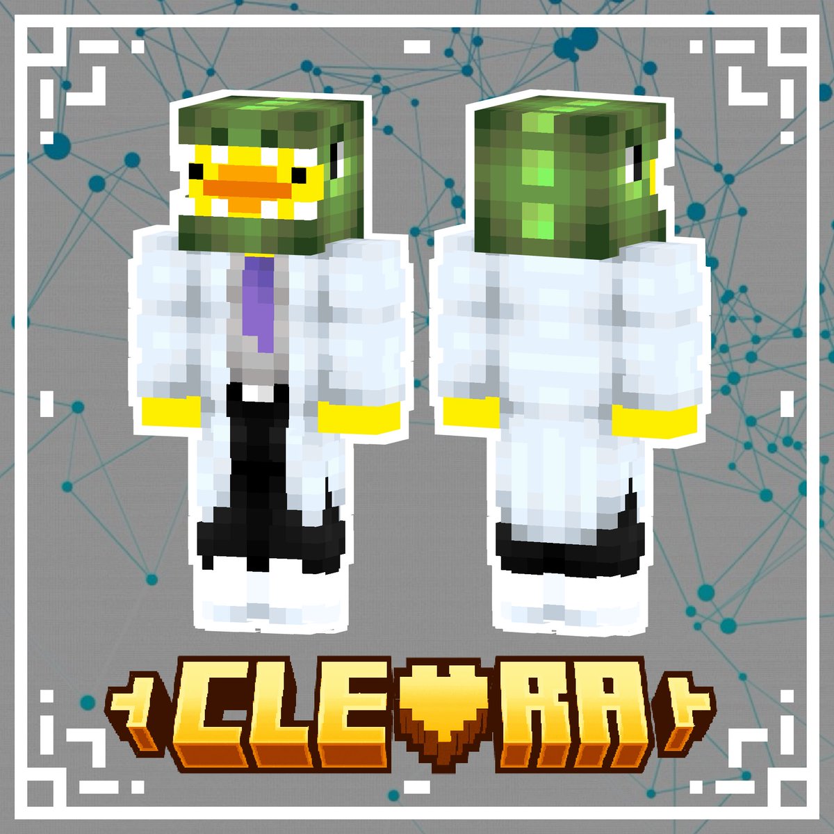 RealCleora's tweet photo. @SenseiTalon Minecraft skin commissions 👀 

🎄 Tis the season for some 🦆 
#minecraft #minecraftskins #skincommissions #commissions #cleoraskins 

Thank you @PixelCrafts23 for the art https://t.co/7E1GOPMJAl