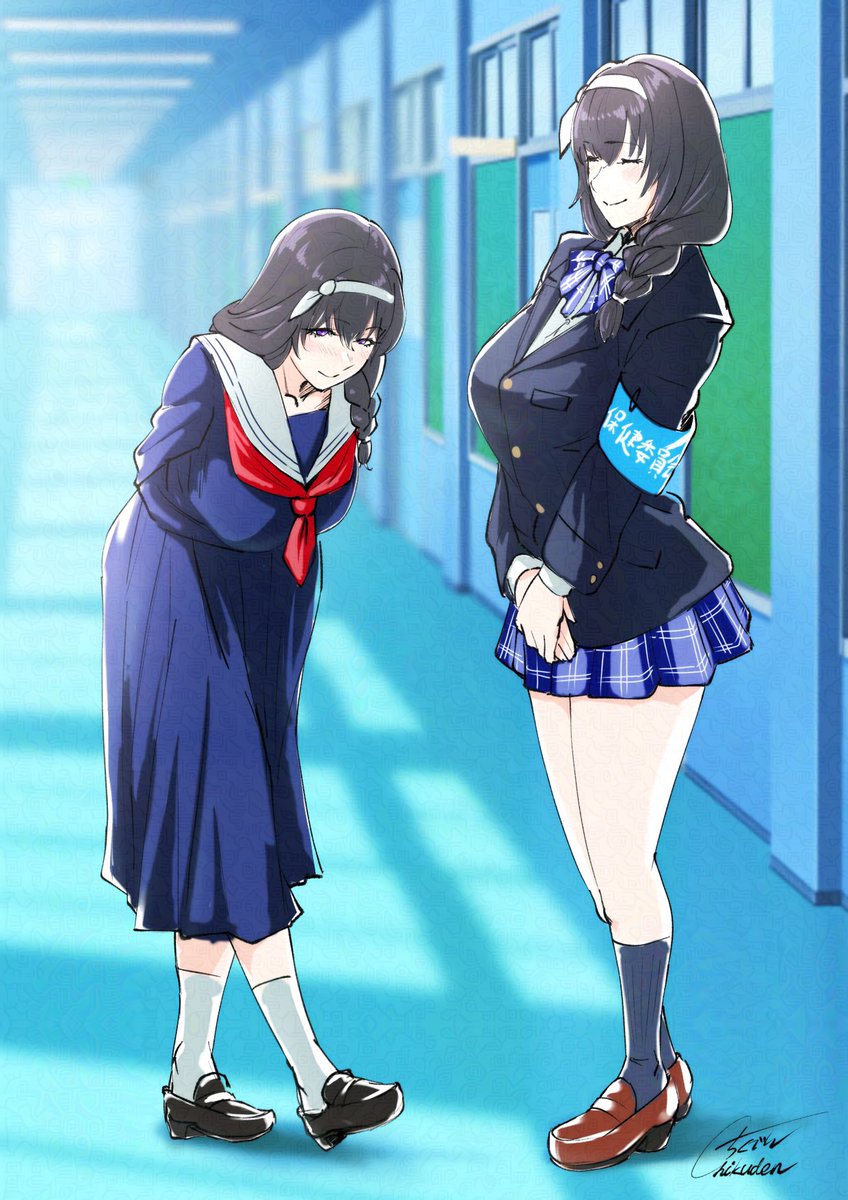 メアリーさんの制服妄想。
セーラー服とブレザー、みんなはどっちが好き？