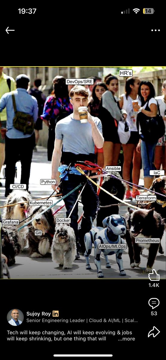 jajuX93's tweet image. That’s a DevOps Engineer spotted #DevOps #Engineer #DeveloperCommunity