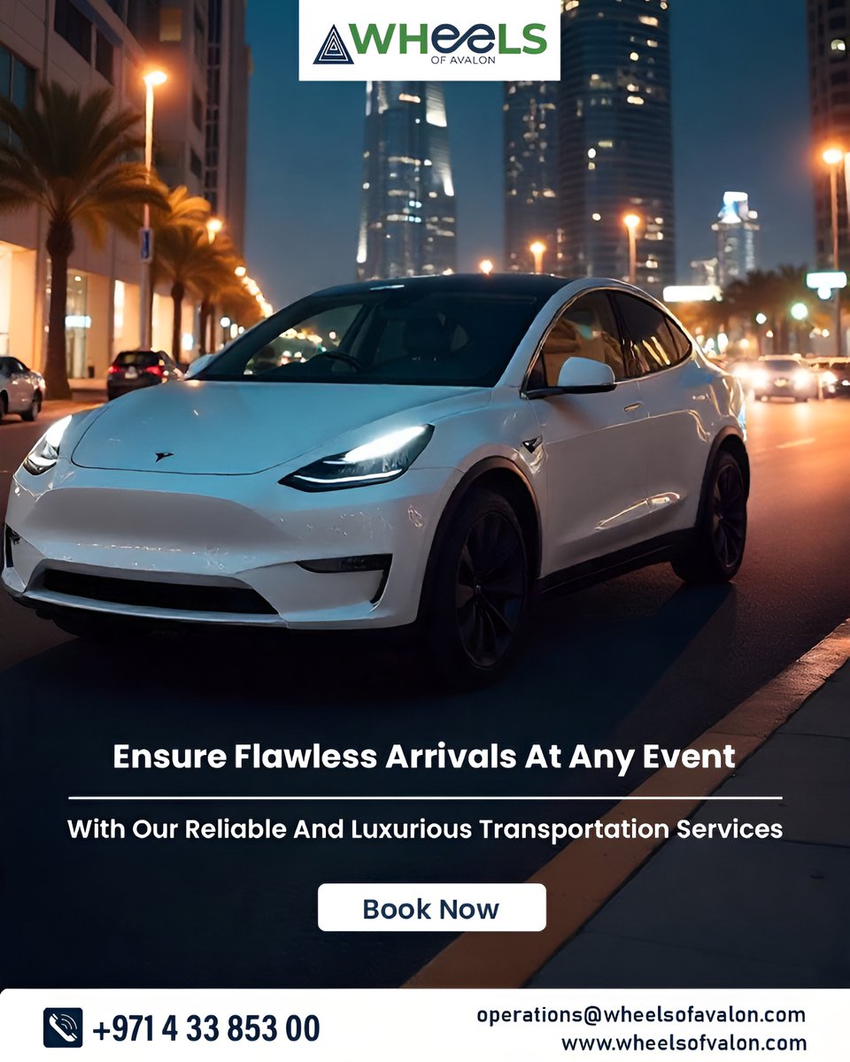 Wheelsofavalon's tweet image. Arrive like you own the moment—because first impressions start at the door. Experience seamless, stylish, and stress-free travel with our luxurious event transportation designed for unforgettable entrances.
wheelsofavalon.com

#LuxuryTravel #EventTransport #PremiumRides