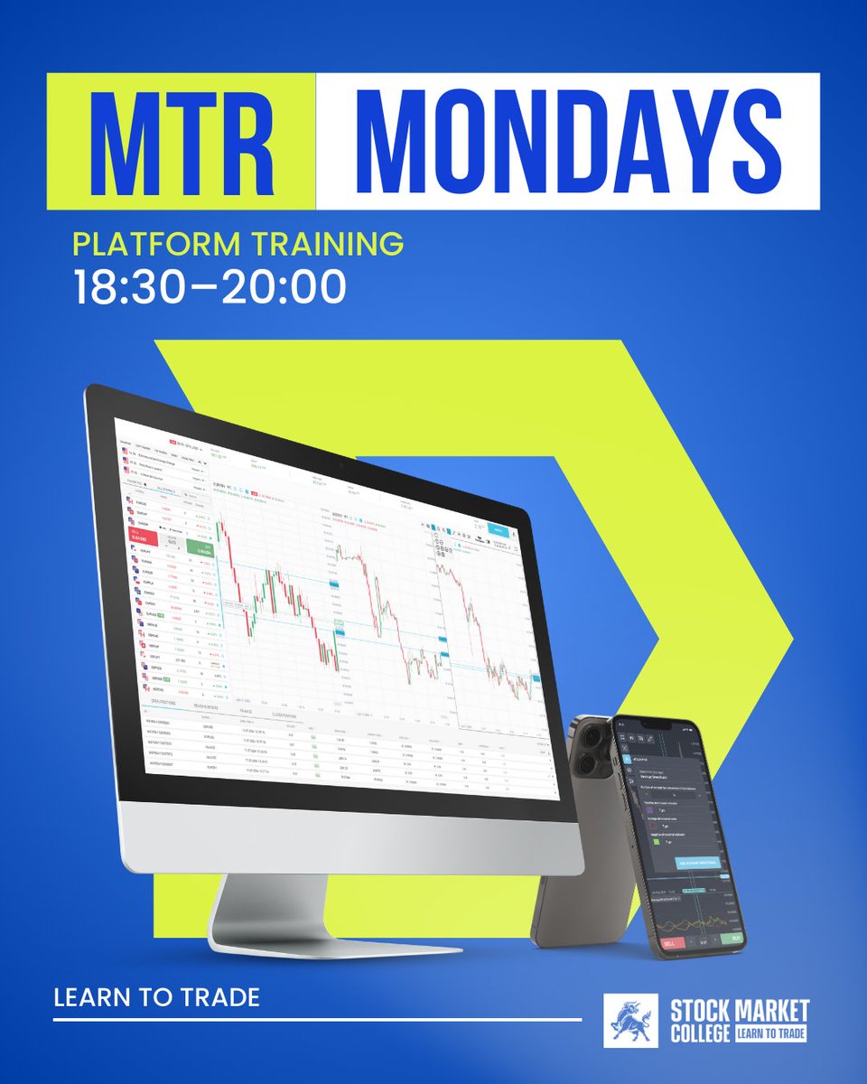StockMarketClg's tweet image. Join our live Monday training and get hands-on with the platforms pro traders rely on to execute strategic trades.

● Learn the basics.
● Get practical insights.
● Boost your confidence.

bit.ly/3DA2FtH

#matchtrader #tradingmastery #forexeducation #learntotrade