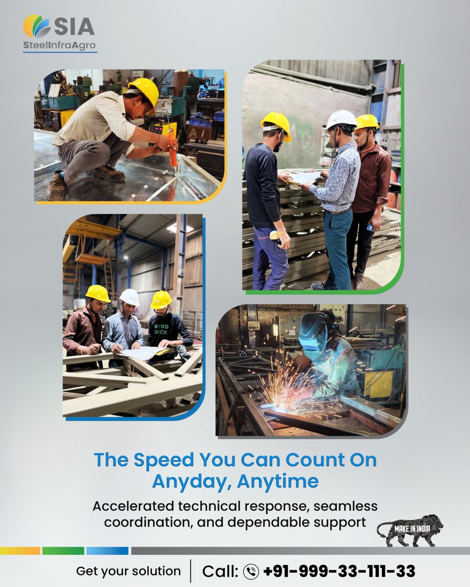 SteelInfraAgro's tweet image. From planning to production, we deliver speed you can trust. 🏗️

#SteelInfraAgro #EngineeringSupport #FabricationWork #IndustrialSolutions #TechnicalTeam #ProjectExecution